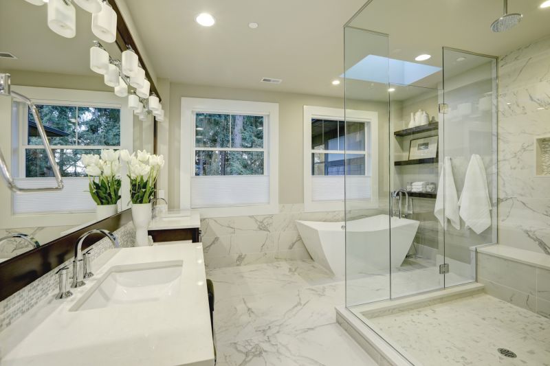 Elegant Shower with Glass Doors